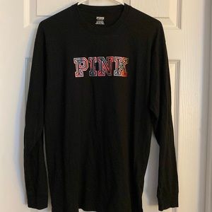 PINK Long Sleeve Tee Small
